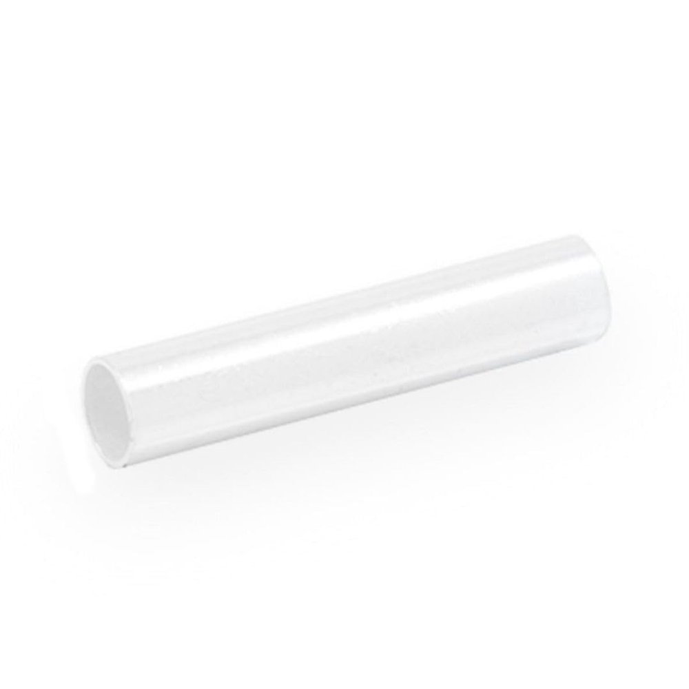 200pcs Smooth Round Tube Beads 10mm (0.4 Inch) Long Spacer Connector (Hole 2.4mm) Silver Plated Brass for DIY Craft Jewelry Making CF27-8