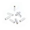 200pcs Smooth Round Tube Beads 10mm (0.4 Inch) Long Spacer Connector (Hole 2.4mm) Silver Plated Brass for DIY Craft Jewelry Making CF27-8 view 3