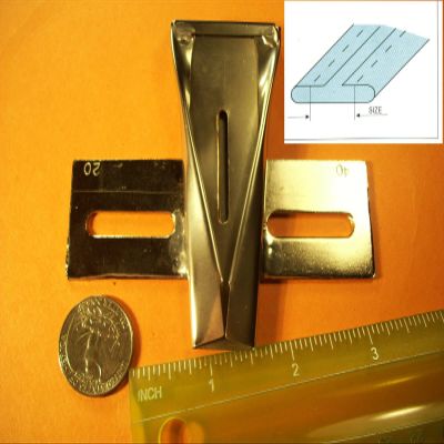 Upward Tape Folder Belt Loop for Double Needle Industrial Sewing Machines (Tape Size 30mm Finish Size 15mm)