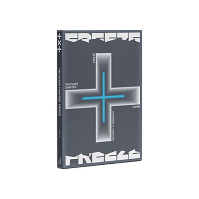 TXT Tomorrow X Together The Chaos Chapter : Freeze Album (World Version) CD+Poster+Photobook+Sticker Pack+Lyric Book+Behind Book+Photocard+OS Photocard+Postcard+(Extra 4 Photocards)