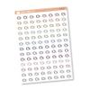 Plate Icon Planner Stickers, Plate and Utensils Icon Labels, Muted Rainbow Color Print Planning Stickers (I-036-M) view 1