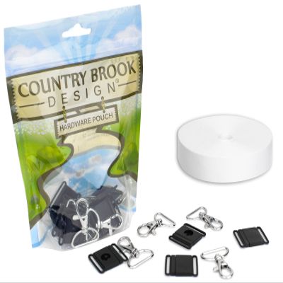 Country Brook Design 1 Inch Breakaway Lanyard Sublimation Kit - Snap Hooks, Breakaway Buckles, Webbing Included