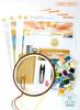 Siberian Husky K1255 Counted Cross Stitch KIT#3. Threads, Needles, Fabric, Embroidery Hoop and Printed Color Pattern Inside. Embroidery Pattern view 3