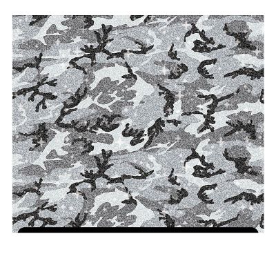 Camouflage Patterned Glitter HTV (13.33" x 36") - Camouflage Gray