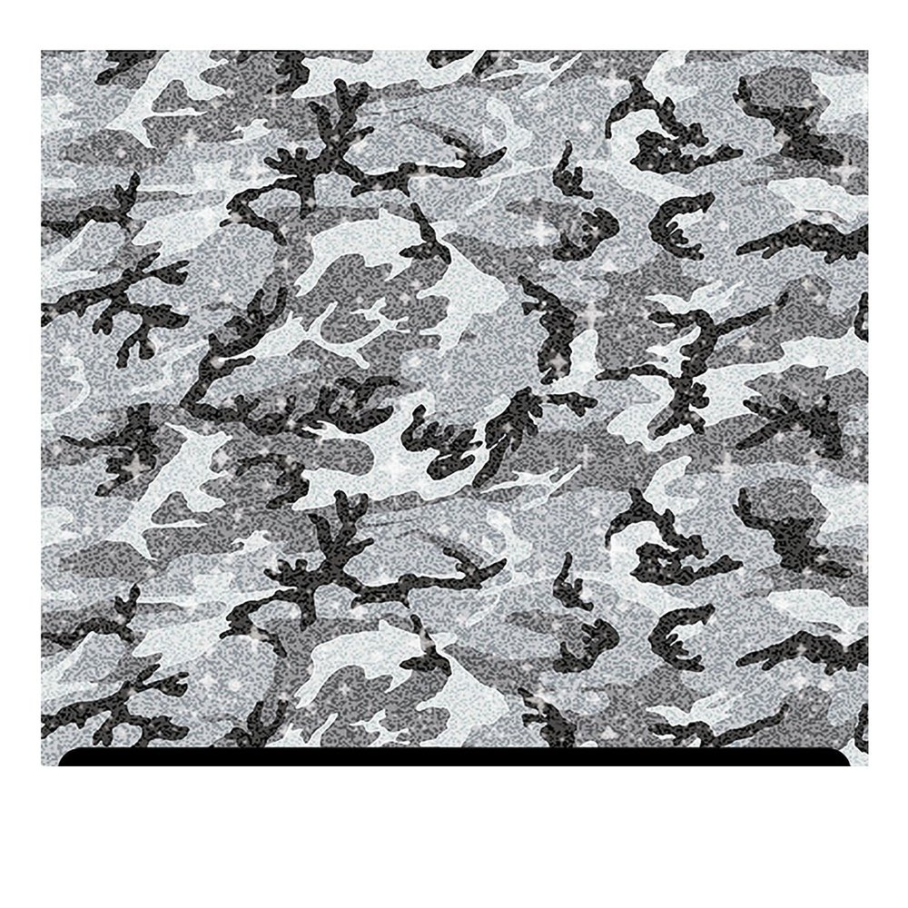 Camouflage Patterned Glitter HTV (13.33" x 36") - Camouflage Gray