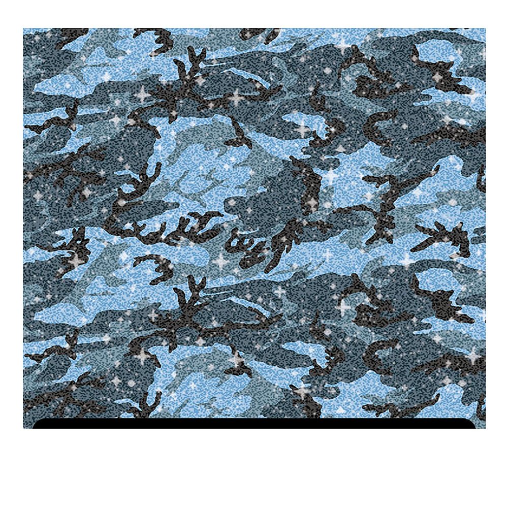 Camouflage Patterned Glitter HTV (13.33" x 36") - Camouflage Blue