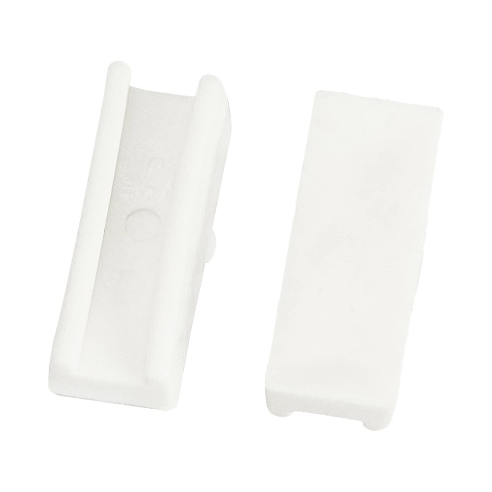 BENECREAT Pair of 12 Plastic Pliers Tips White Flat Nose Pliers Replacement Tips(25x9.5x7.5mm) for Jewelry Making Metal Forming Wiring Tool