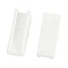BENECREAT Pair of 12 Plastic Pliers Tips White Flat Nose Pliers Replacement Tips(25x9.5x7.5mm) for Jewelry Making Metal Forming Wiring Tool view 1