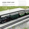 10PCS Sand Table Model lamp Post Miniature Street Light Miniature Train Model Railway Train Light Lamp Child Scale Stainless Steel Instrument view 3