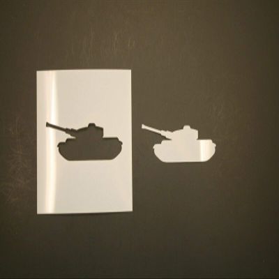 12" Tank Reusable (SRAL) Mylar Stencil - Art Supplies