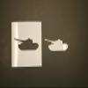 12" Tank Reusable (SRAL) Mylar Stencil - Art Supplies view 1
