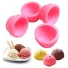 3D Ice Cream Ball Shaped Silicone Molds - Cookie & Pastry Mold for Wedding Cake, Chocolate Dessert Decor, DIY Candle & Soap Crafts, 4PCS view 1