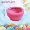 3D Ice Cream Ball Shaped Silicone Molds - Cookie & Pastry Mold for Wedding Cake, Chocolate Dessert Decor, DIY Candle & Soap Crafts, 4PCS view 2