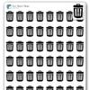 Trash Planner Stickers Kid Chores List Rewad Parent Productivity Reminders view 1