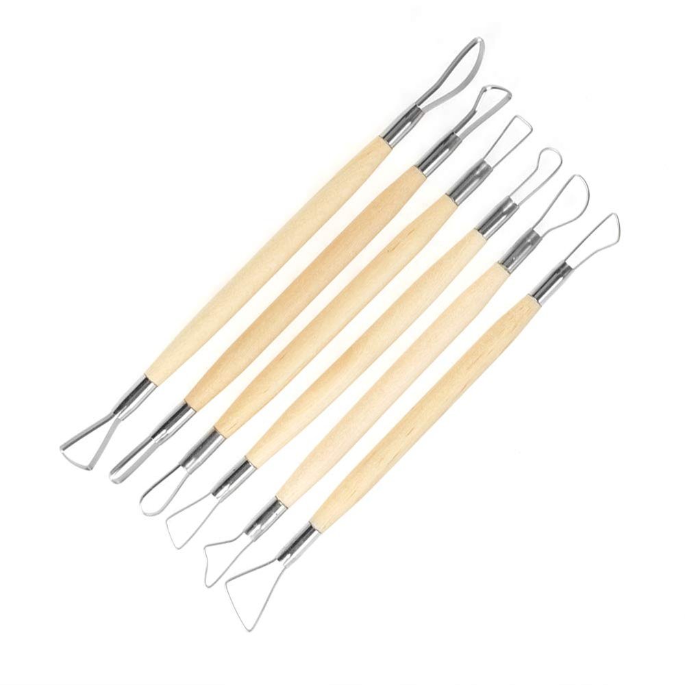 6pcs Wax Sculpting Tools Polymer Clay Soap Carvers Modelling Carving Sculpting Tool Pottery Modelling Shaping Craft Kit