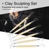6pcs Wax Sculpting Tools Polymer Clay Soap Carvers Modelling Carving Sculpting Tool Pottery Modelling Shaping Craft Kit view 2