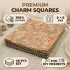 iNee Charm Packs for Quilting 5 inch, Precut Cotton Quilting Fabric Bundle, 48-5" Charm Squares, Light Coffee view 4