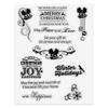 Christmas Greeting Words Clear Stamps for Card Making and Photo Album Decorations, Bell Snowflake Transparent Rubber Stamps Seal for Scrapbooking Supplies view 1