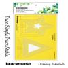 Traceease Quilting Template Stencils DIY Sewing Machine Quilt Ruler Quilting Tools, Star & Triangle view 4