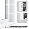 Sunwes Canvas Floater Frame for 11.25Deep Gallery Wrapped Canvas, Wood-Look Floating Frame Wall Artwork for Oil Paintings, Gallery Bedroom, Living Room, Studio, Made in USA(White,28x32) view 4