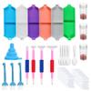 Allazone 23 Pack Large Capacity Diamond Painting Tray Set, Bead Sorting Trays, Funnel, Cleaning Brush, Glue Clay for Diamond Painting Accessories view 1