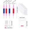 Allazone 23 Pack Large Capacity Diamond Painting Tray Set, Bead Sorting Trays, Funnel, Cleaning Brush, Glue Clay for Diamond Painting Accessories view 3