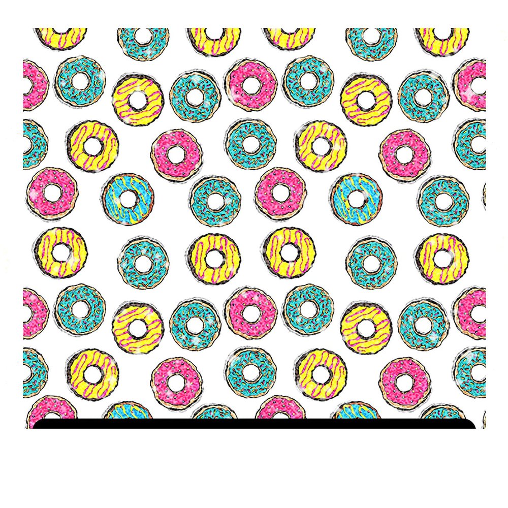 Food and Drinks Patterned Glitter HTV (13.33" x 36") - Glazed Donuts