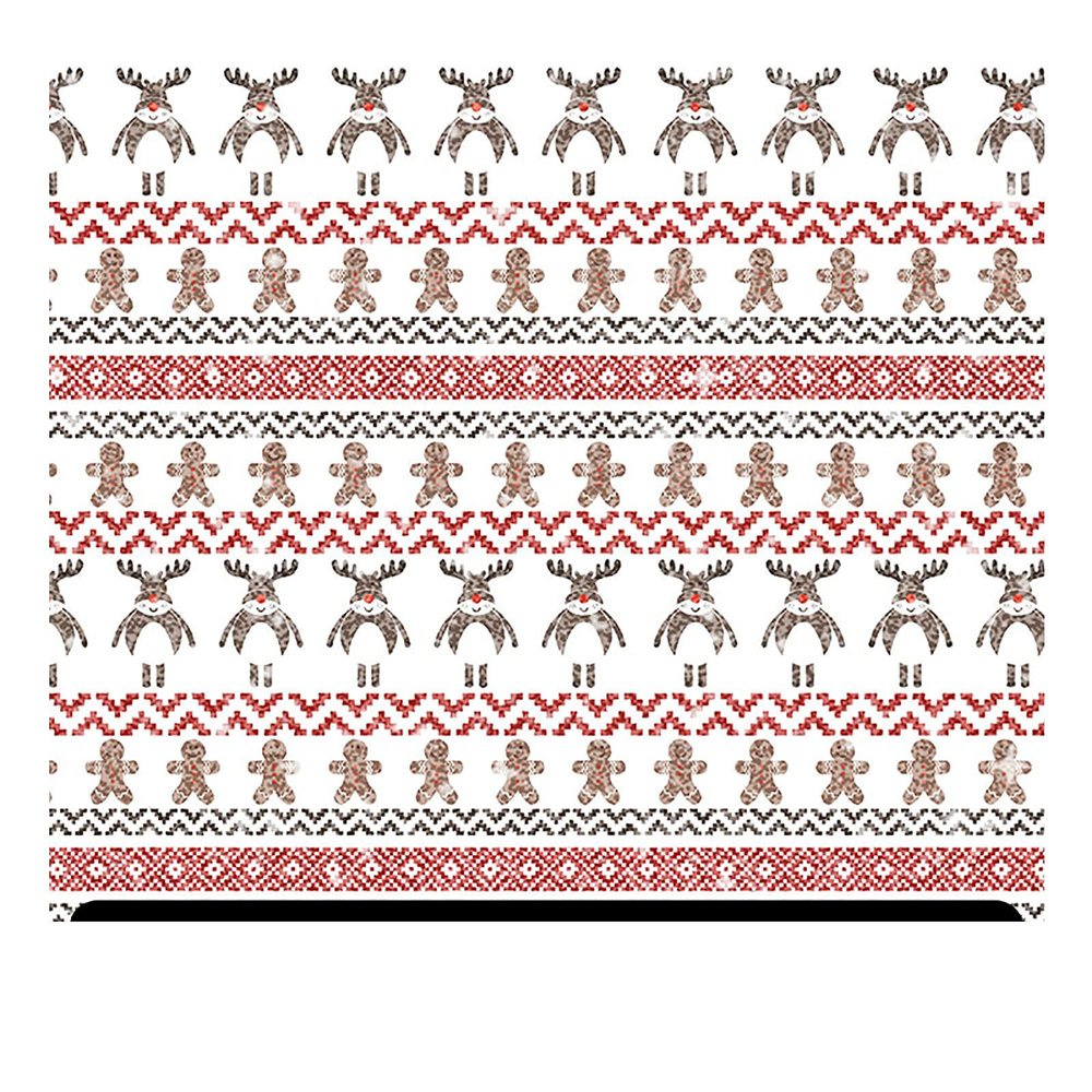 Food and Drinks Patterned Glitter HTV (13.33" x 12") - Reindeers and Cookies