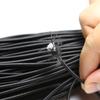 homeemoh 100 Meters(109.36 Yards) Round Elastic Band, 0.16 inch(4 mm) Bungee Cord Shock Cords Stretch String Rope for Jewelry Making DIY Crafts Bracelet Necklace Beads Outdoor Projects,Black view 3
