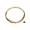 18 Gauge, 14/20 Yellow Gold Filled Wire (Half Round) Half Hard 14K Gold Filled Made in USA - 5FT by CRAFT WIRE view 1