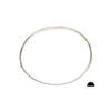 21 Gauge, 925 Sterling Silver Wire (Half Round) Half Hard Made in USA - 10FT by CRAFT WIRE view 1