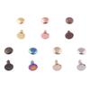 7mm Rainbow Double Cap Rivets,Metal Button Round Rose Gold Rapid Rivet,Rivet Studs for Purse Bags Handbags Shoes Belts Leather Craft DIY (Rose Gold 100pcs) view 1