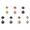 7mm Rainbow Double Cap Rivets,Metal Button Round Rose Gold Rapid Rivet,Rivet Studs for Purse Bags Handbags Shoes Belts Leather Craft DIY (Rose Gold 100pcs) view 2