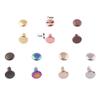 7mm Rainbow Double Cap Rivets,Metal Button Round Rose Gold Rapid Rivet,Rivet Studs for Purse Bags Handbags Shoes Belts Leather Craft DIY (Rose Gold 100pcs) view 3