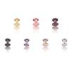 7mm Rainbow Double Cap Rivets,Metal Button Round Rose Gold Rapid Rivet,Rivet Studs for Purse Bags Handbags Shoes Belts Leather Craft DIY (Rose Gold 100pcs) view 4