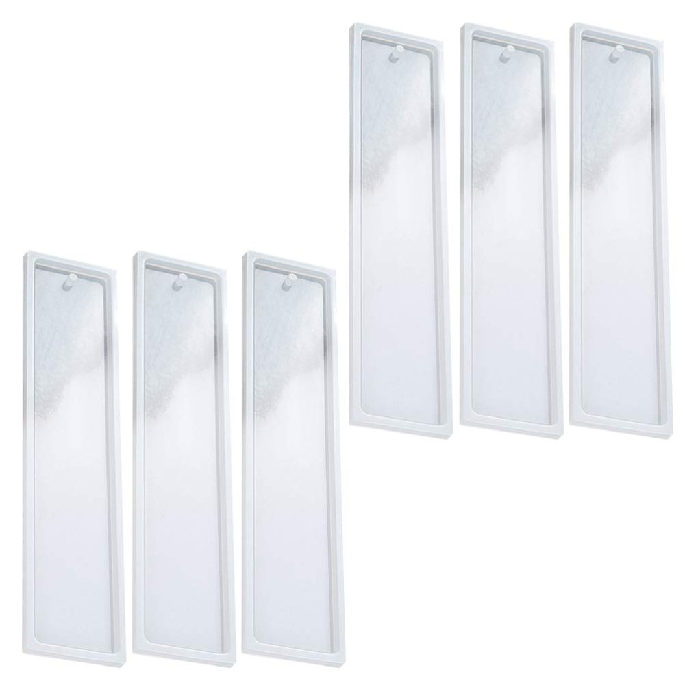 6Pcs DIY Bookmark Epoxy Resin Mold Bookmark Silicone Mould for DIY Craft