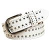 homeemoh 50 Sets Metal Double Cap Leather Rivets, 10x10 mm Round Rivet Metal Studs for DIY Leather Crafts Belts Wallets Bags Clothes Shoes Repair Decoration,Gun Black view 4