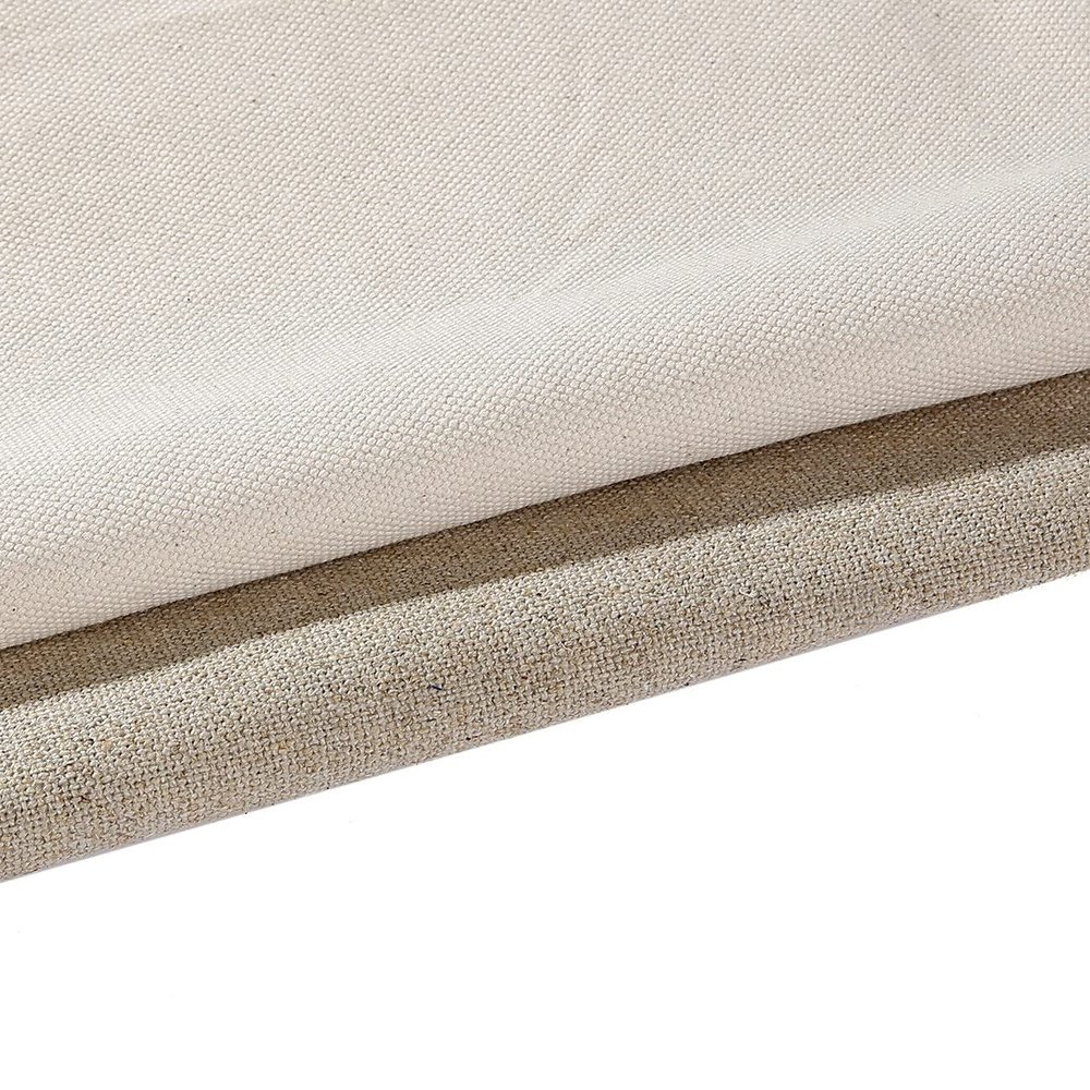 100% Cotton Upholstery Canvas & Cotton Linen Mix Fabric.Thick Heavy Strong Natural Material,160cm Wide.for Craft,Patchwork,Apparel & Painting.Neotrims UK,Cotton Canvas Upholstery,1/2m
