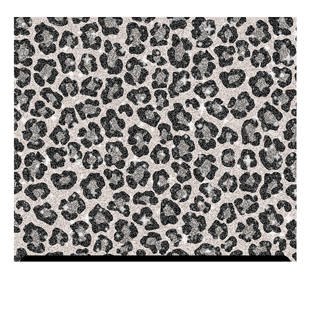 Leopard Patterned Glitter HTV (13.33" x 36") - Black Leopard