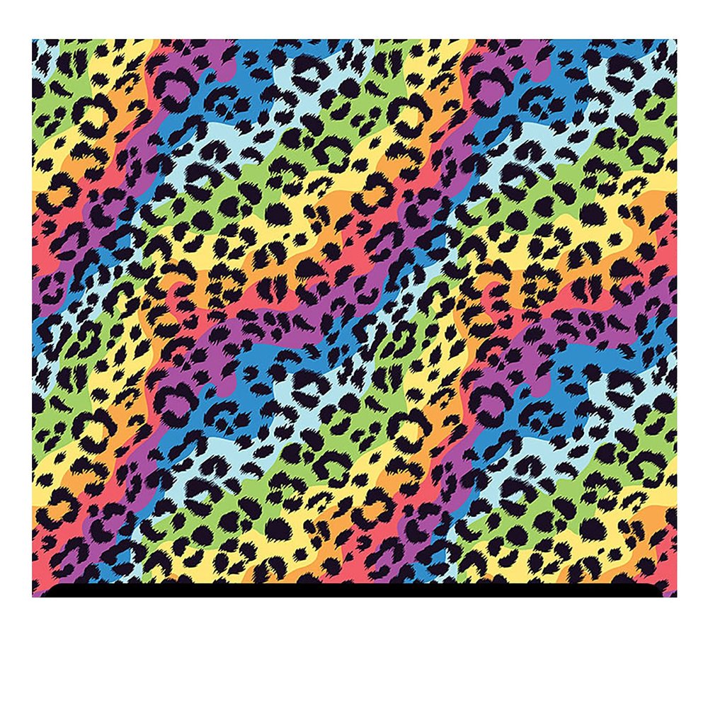 Leopard Patterned HTV (19.66" x 36") - Wave Rainbow Leopard