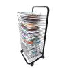 ZXFF Mobile Art Drying Rack-25 Layers, Drying Easel Art Studio, Educational Product Drying Rack, Space-Saving Shelf (for A3 Artwork/Painting) (Size : 25 Layers) view 4