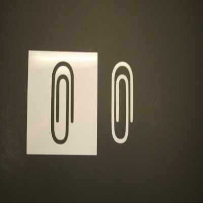 16" Paper Clip Reusable (SRAL) Mylar Stencil - Art Supplies