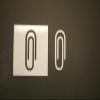 16" Paper Clip Reusable (SRAL) Mylar Stencil - Art Supplies view 1