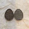 Sacred Art Jewelry #1458 Medal of Cross with Vine Resurrection 1 1/8 inches Sterling Silver view 1