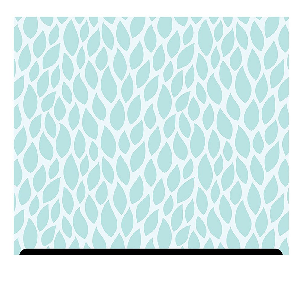 Mother's Day Patterned HTV (19.66" x 36") - Turquoise Leaves