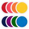 7" Large Ink Pads for Kids - Handprint Footprint Size Rainbow Stamps Pad, Safe & Washable Ink Pad for Fingerprint Painting Card Making Stamp Crafting Paper Wood Fabric Scrapbook Kids Birthday Gifts view 1