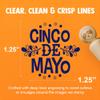 Cinco De Mayo Rubber Stamp for Stamping Crafting Planners - 1-1/4 Inch Large view 2