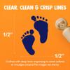 Cute Baby Footprints Silhouette Rubber Stamp for Stamping Crafting Planners - 1/2 Inch Mini view 2