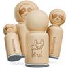 Chihuahua Standing Dog Rubber Stamp for Stamping Crafting Planners - 1-1/4 Inch Large view 1