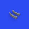 EDU648654 1/48 Brushin Hawker Tempest Mk.2 Exhaust Pipe (For Eduald Special Hobbies) Plastic Model Parts view 4